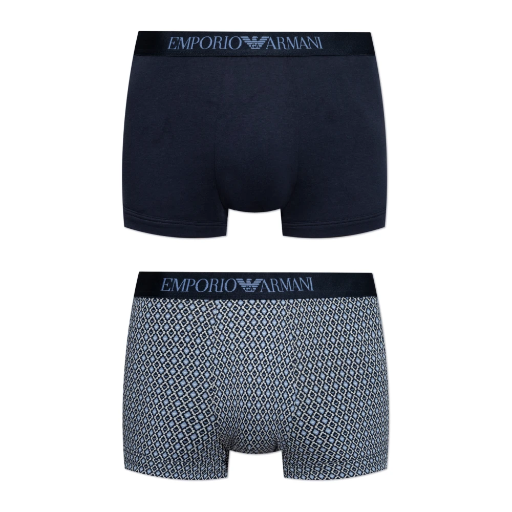 Emporio Armani Twee-pack boxershorts Blue Heren