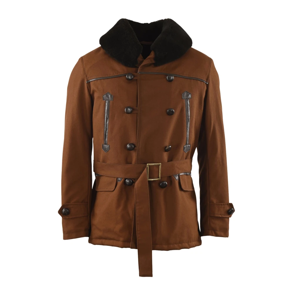 La Canadienne Canadian Brown Military Jacket Brown Heren