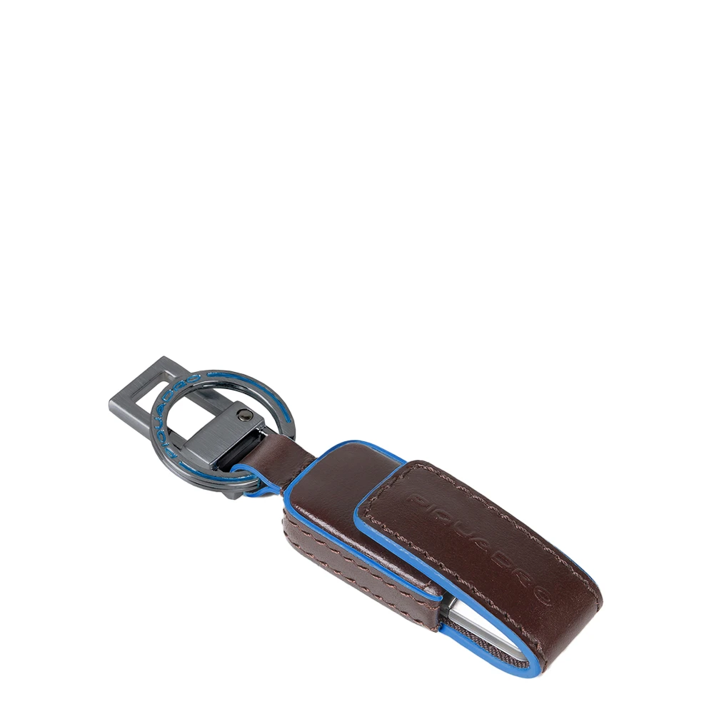 Piquadro Unisex Brown Keychains, One Size, Keychain With 256 Gb Usb Flash Drive