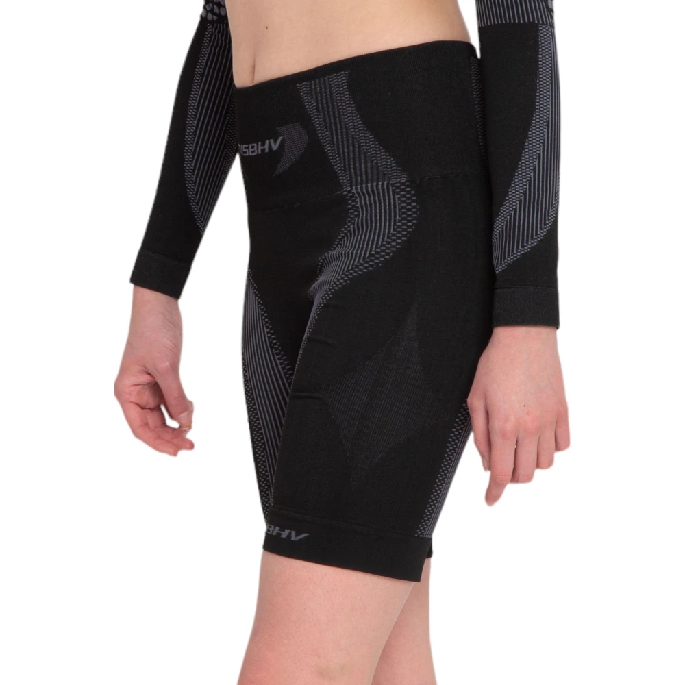 Misbhv Actieve Biker Shorts in Gedempt Zwart Black Dames