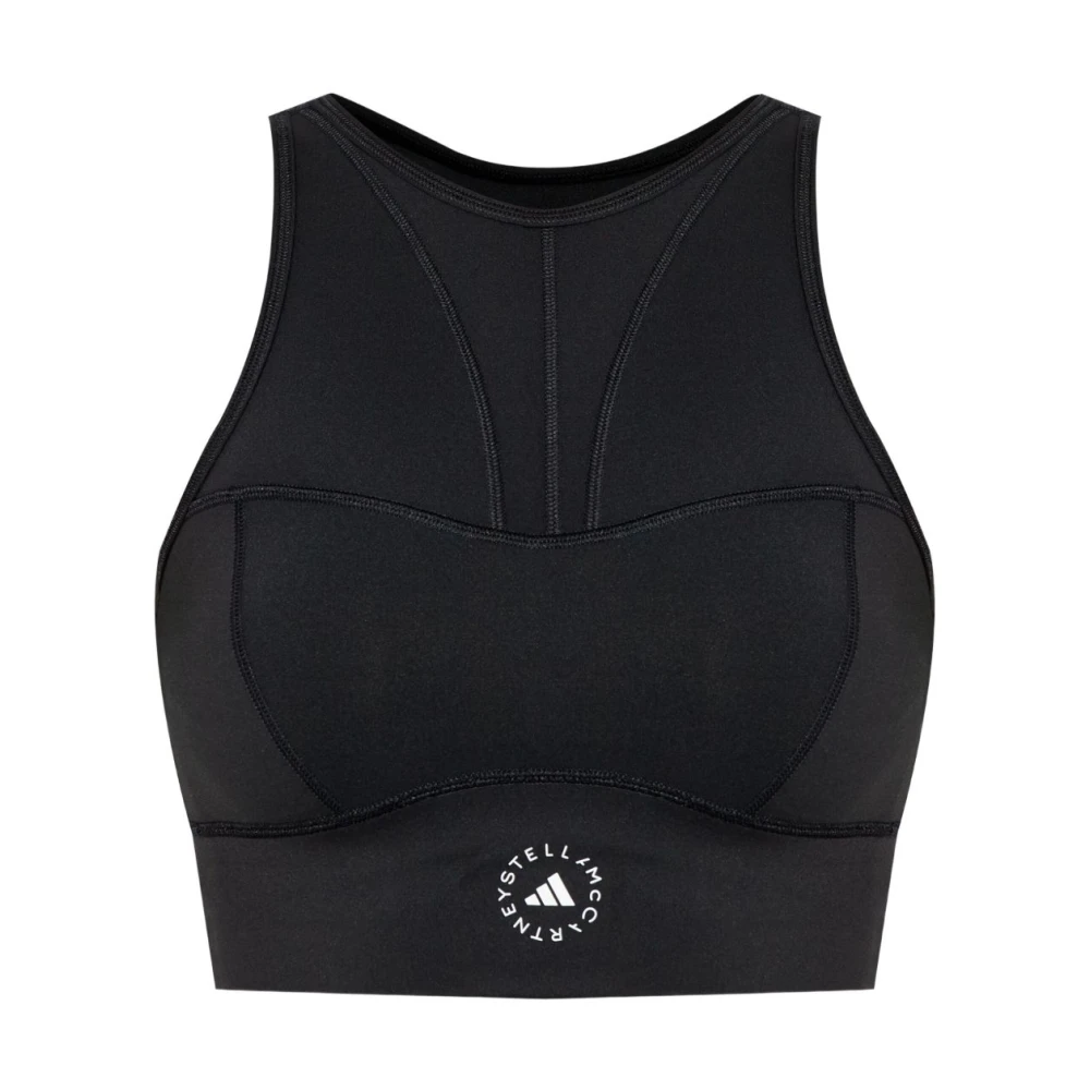Adidas By Stella Mccartney Donna Nero - Tpr Sporty Top - Sport - S