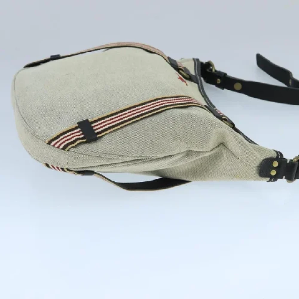Burberry Vintage Pre-owned Canvas shoulder-bags Gray Dames