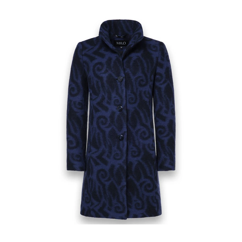 Milo Coats Flora Stijlvolle Jas Blue Dames