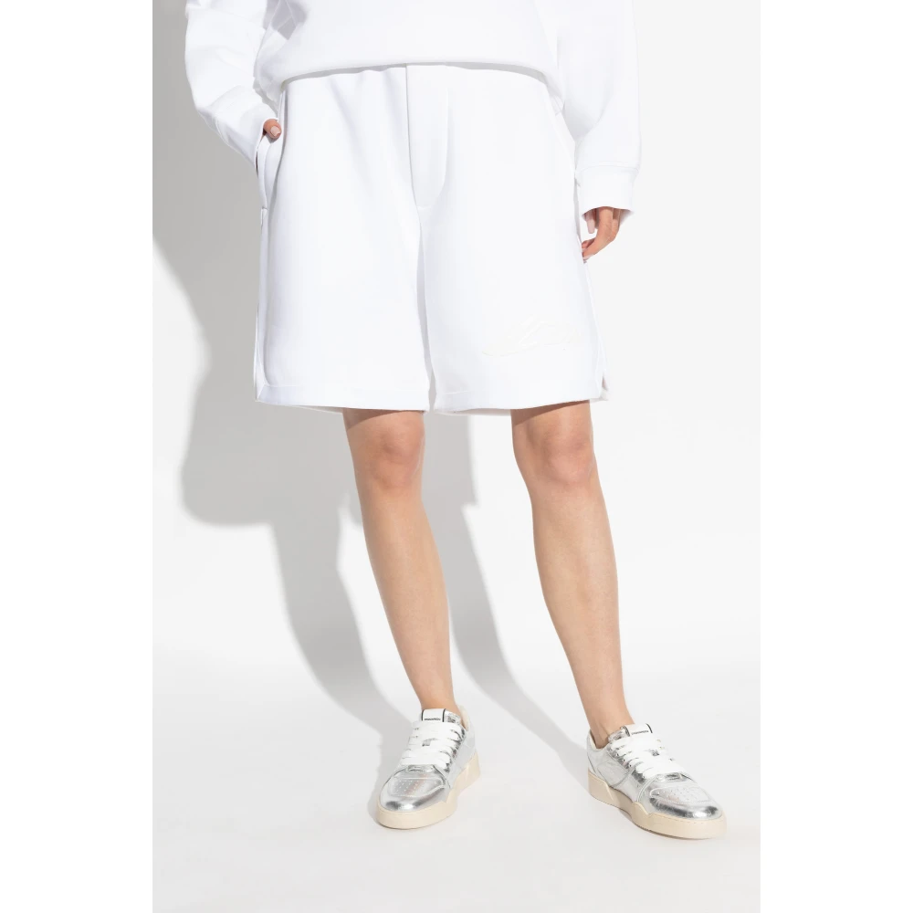 Dsquared2 Shorts met logo White Dames