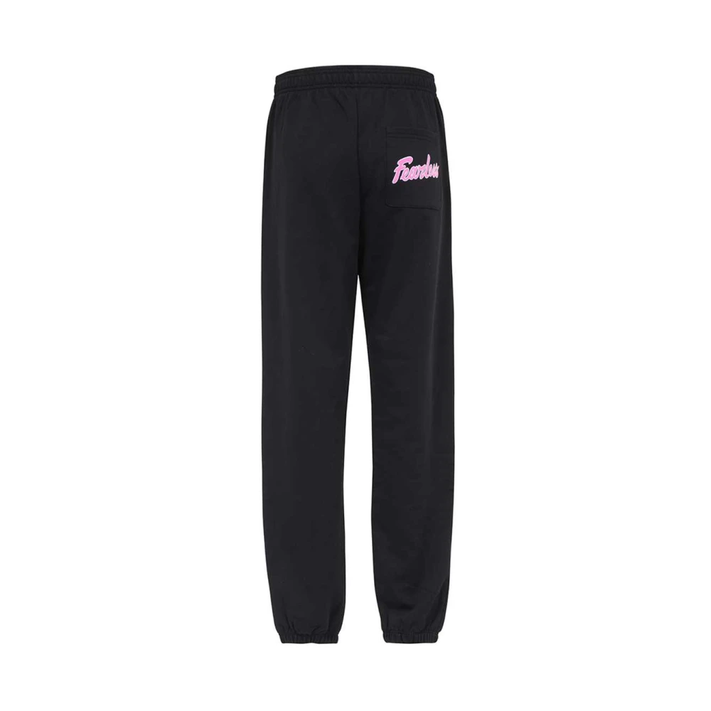 Versace Katoenen Track-Pants met Print en Zakken Black Dames