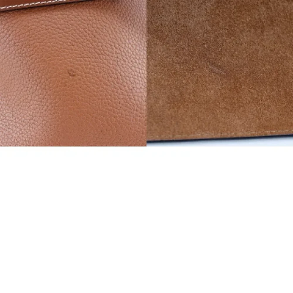 Loewe Pre-owned Fabric shoulder-bags Brown Dames