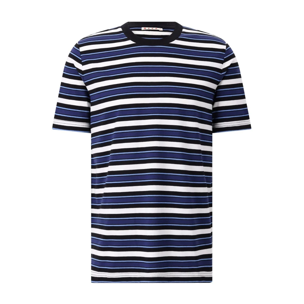 Marni Men's Multicolor Classic Striped Cotton T-Shirt