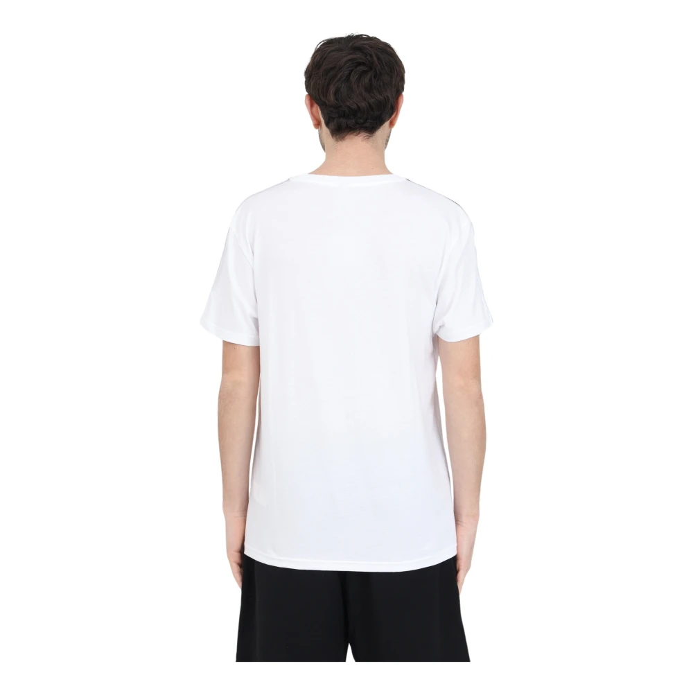 Moschino Minimalistisch Logo Print T-shirt voor Heren White Heren
