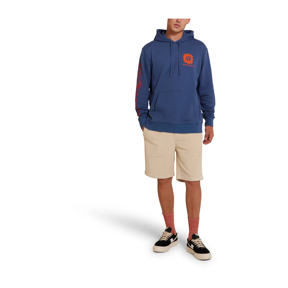 Deus Ex Machina Vintage Helios Hoodie Blue Heren