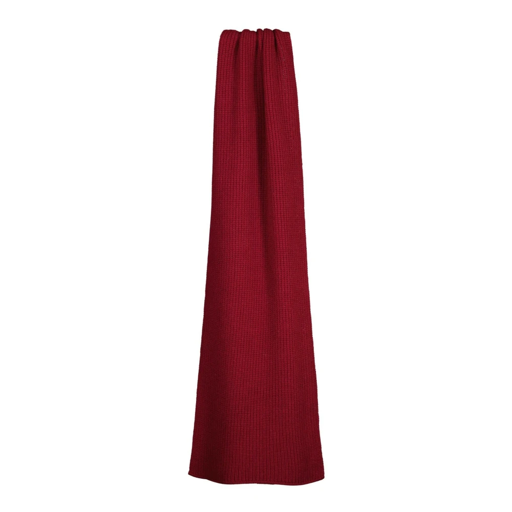 Zanieri Kasjmier Gebreide Sjaal Gemaakt in Italië Red Heren