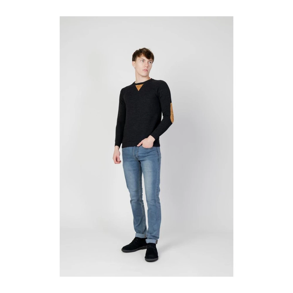 Alviero Martini 1a Classe Grijze Viscose Acryl Blend Sweater Gray Heren
