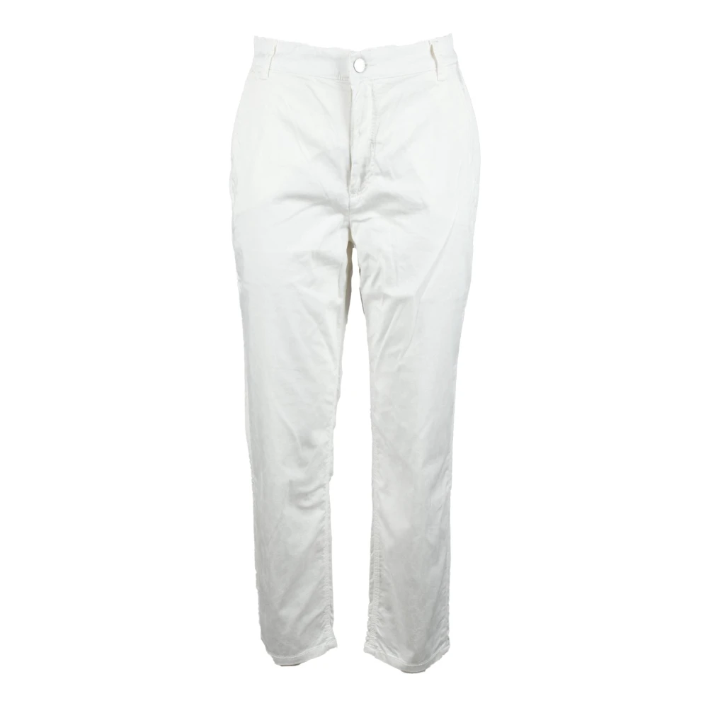 Guess Katoenmix Skinny Broek White Dames