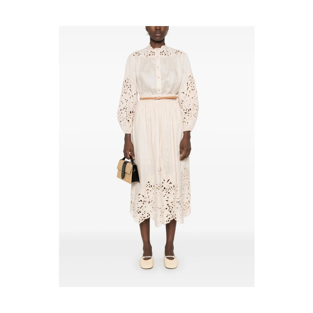 Zimmermann Beige Linnen Rok Beige Dames