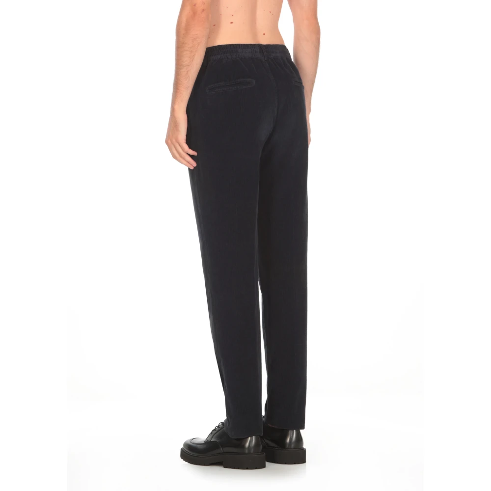 PESERICO Blauwe Katoenen Broek met Koordjes Blue Heren