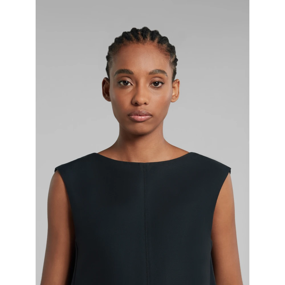 Marni Katoenen cady cocon jurk Black Dames