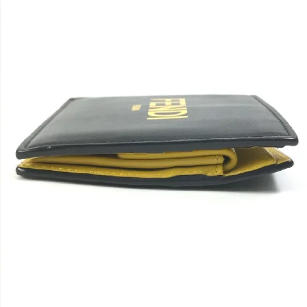 Fendi Vintage Pre-owned Leather wallets Black Heren