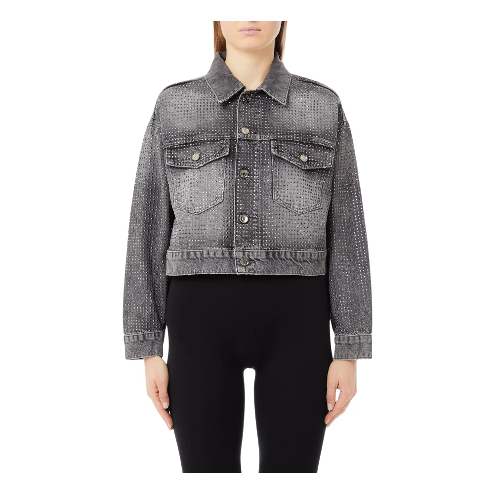 Liu Jo Donna Grigio - Giubbotto Denim Superstars - Jackets - S