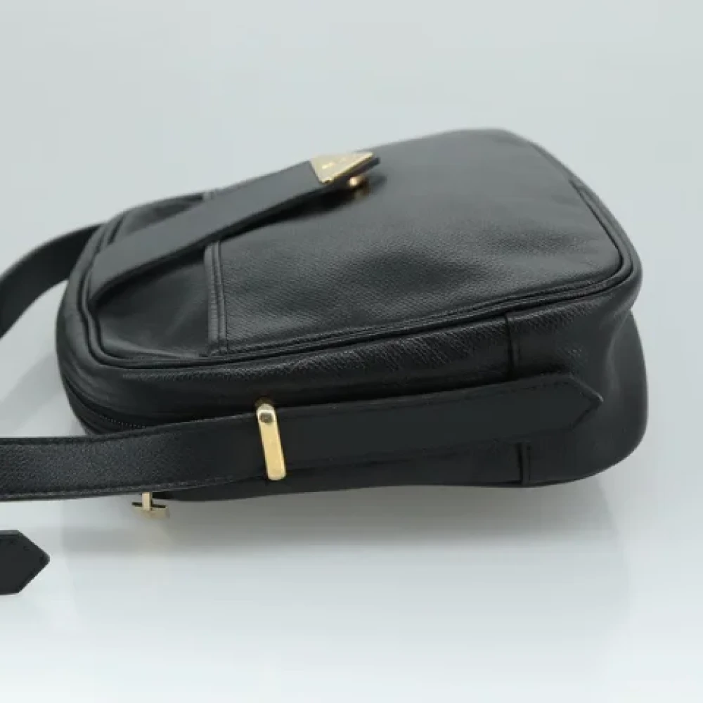 Saint Laurent Vintage Pre-owned Leather shoulder-bags Black Dames