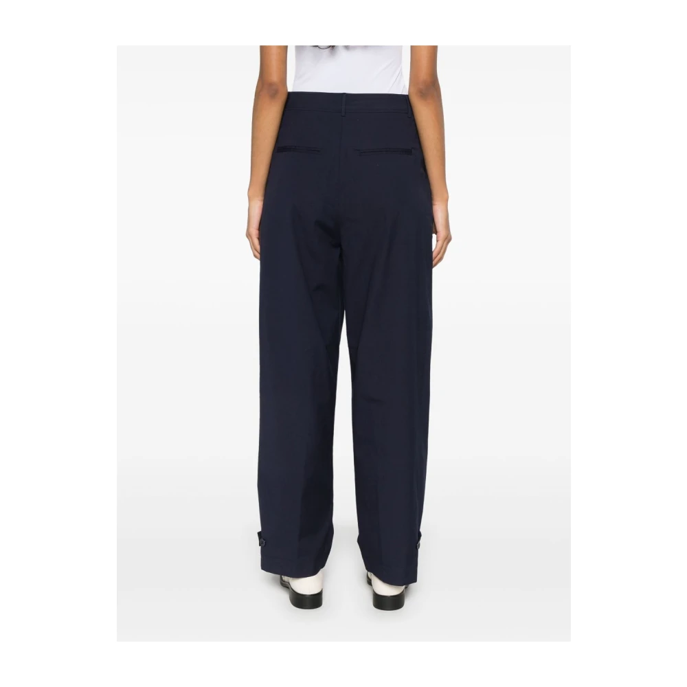 Semicouture Blauwe Elegante Broek Dameskleding Blue Dames