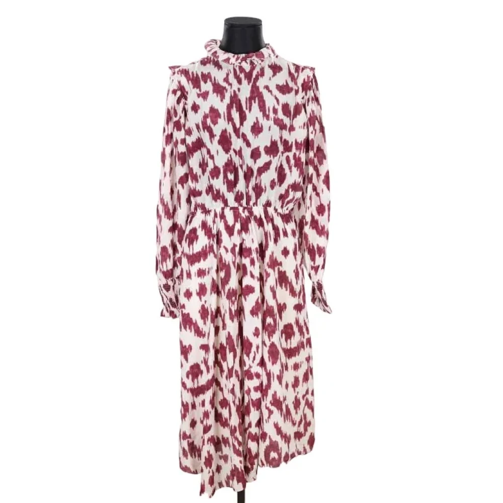 Isabel Marant Pre-owned Silk dresses Red Dames