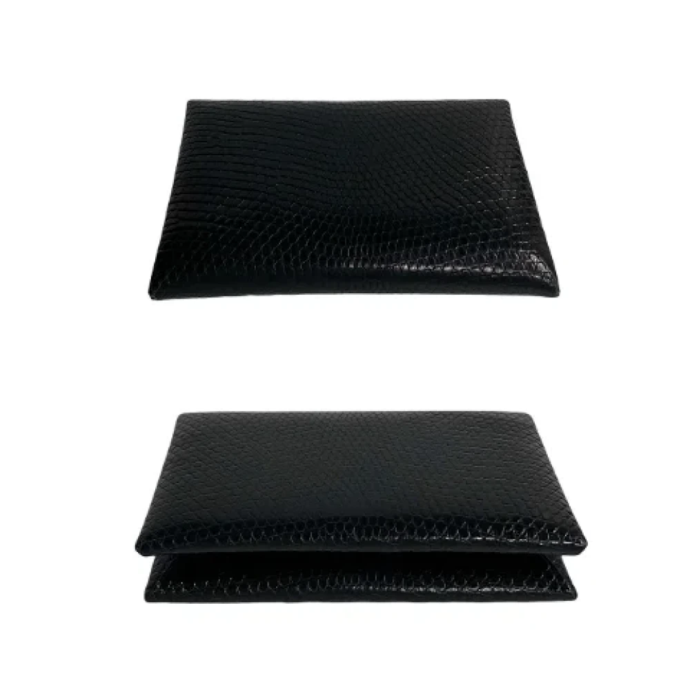 Hermès Vintage Pre-owned Leather wallets Black Dames