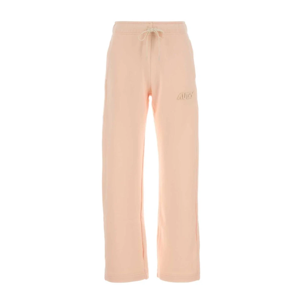 Autry Women's Pink Sweatpants, Xs, Logo Embroidered Drawstring Waist Joggers