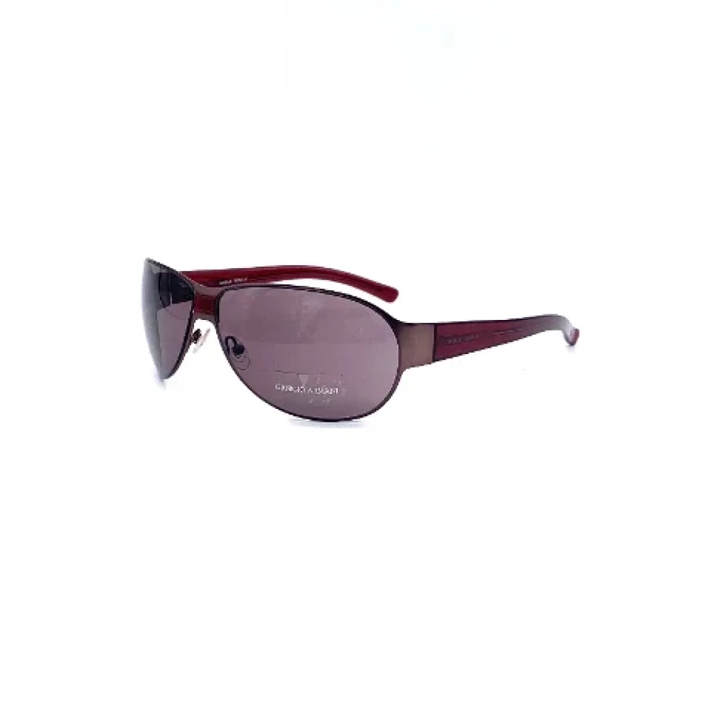 Armani Pre-owned Acetate sunglasses Red Dames