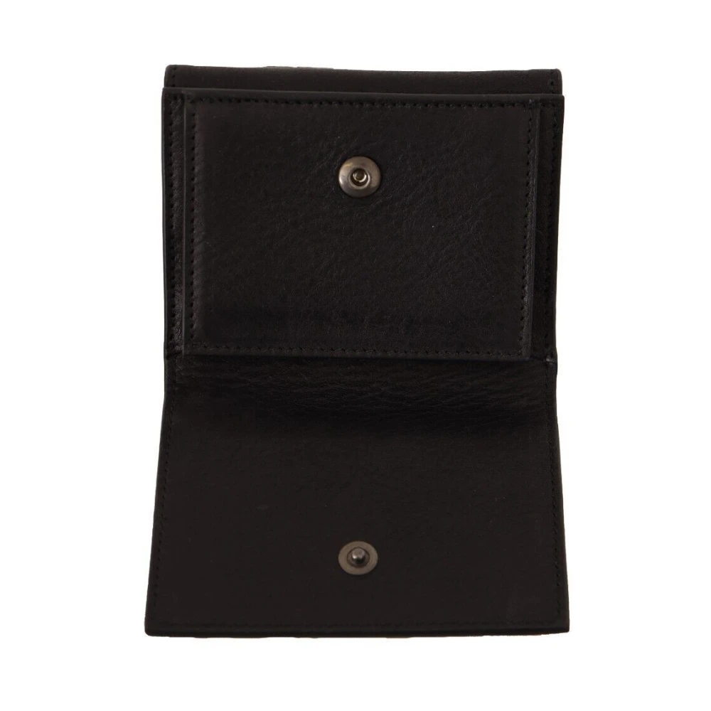 Dolce & Gabbana Elegant Trifold Lederen Multi-Kit Accessoire Black Dames