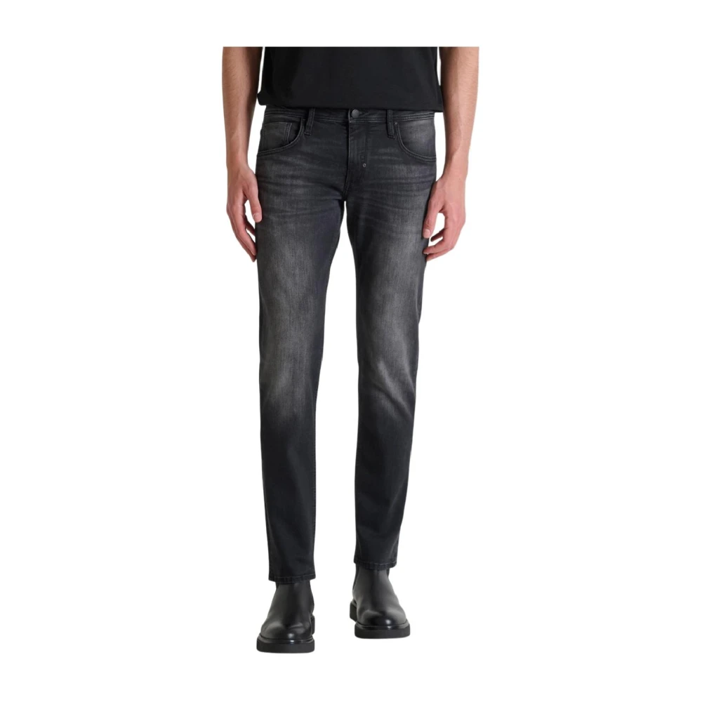 Antony Morato Men's Black Slim Fit Jeans, W34, Kurt Tapered Jeans