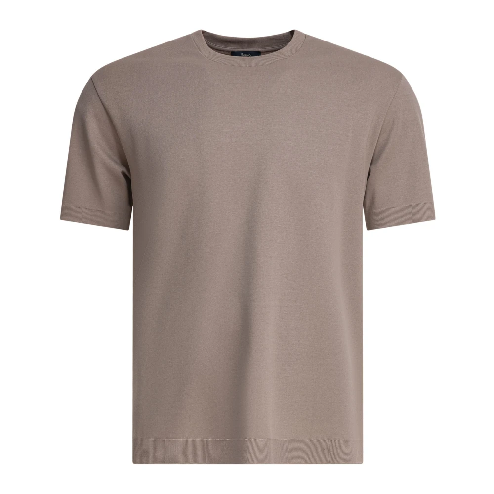 Herno - Tops > T-Shirts - Brown - Herno - Modalova