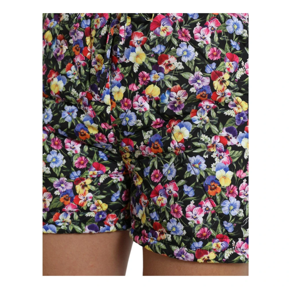 Dolce & Gabbana Bloemen hoge taille hotpants shorts Multicolor Dames