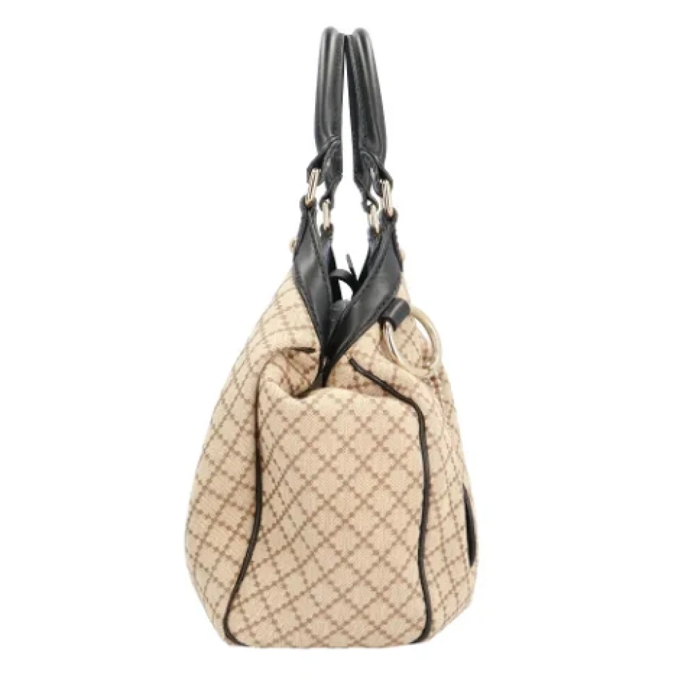 Gucci Vintage Pre-owned Canvas handbags Beige Dames