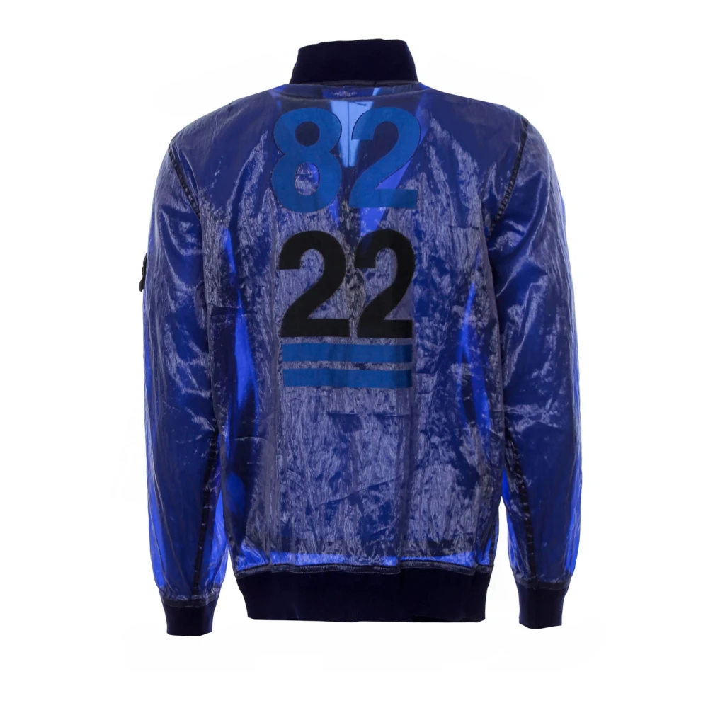 Stone Island Bomber Jackets Blue Heren