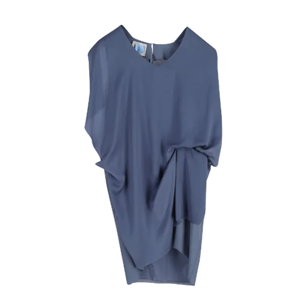 Acne Studios Pre-owned Polyester dresses Blue Dames