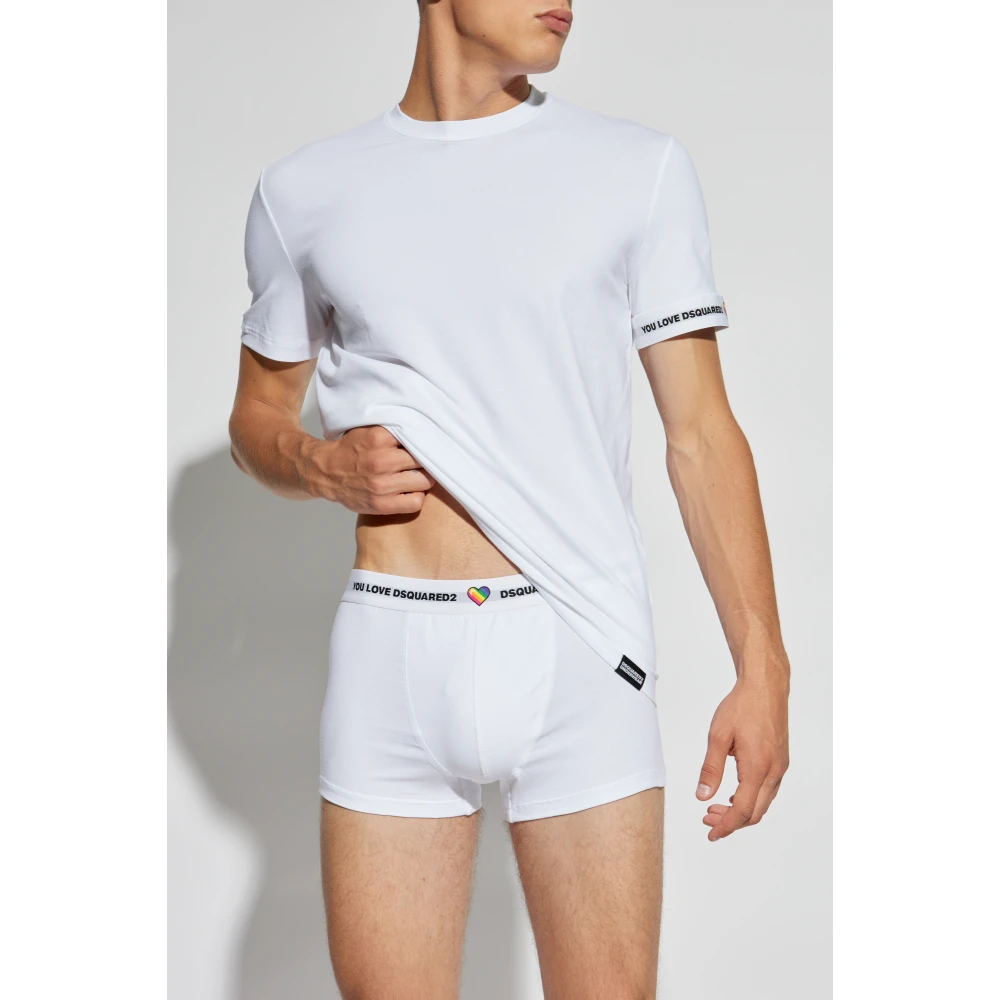 Dsquared2 T-shirt uit de 'Underwear' collectie White Heren