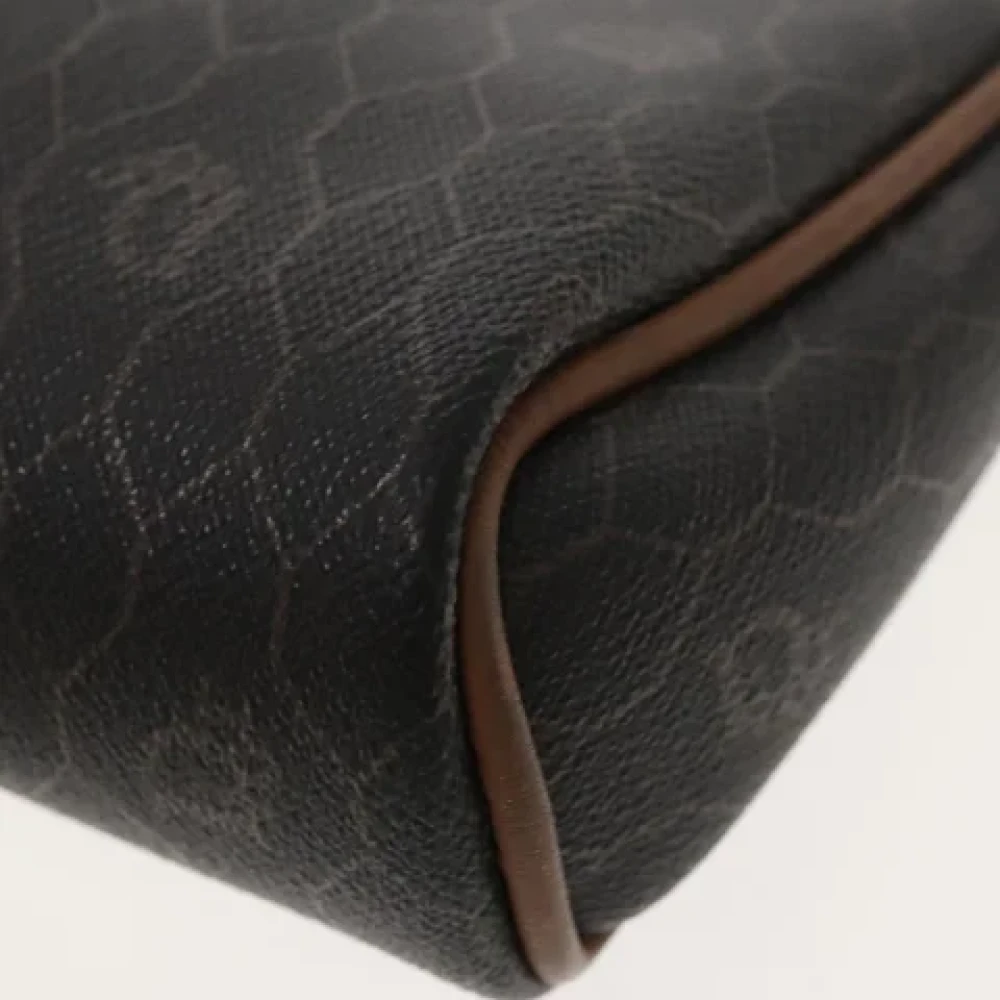 Dior Vintage Pre-owned Canvas clutches Black Dames