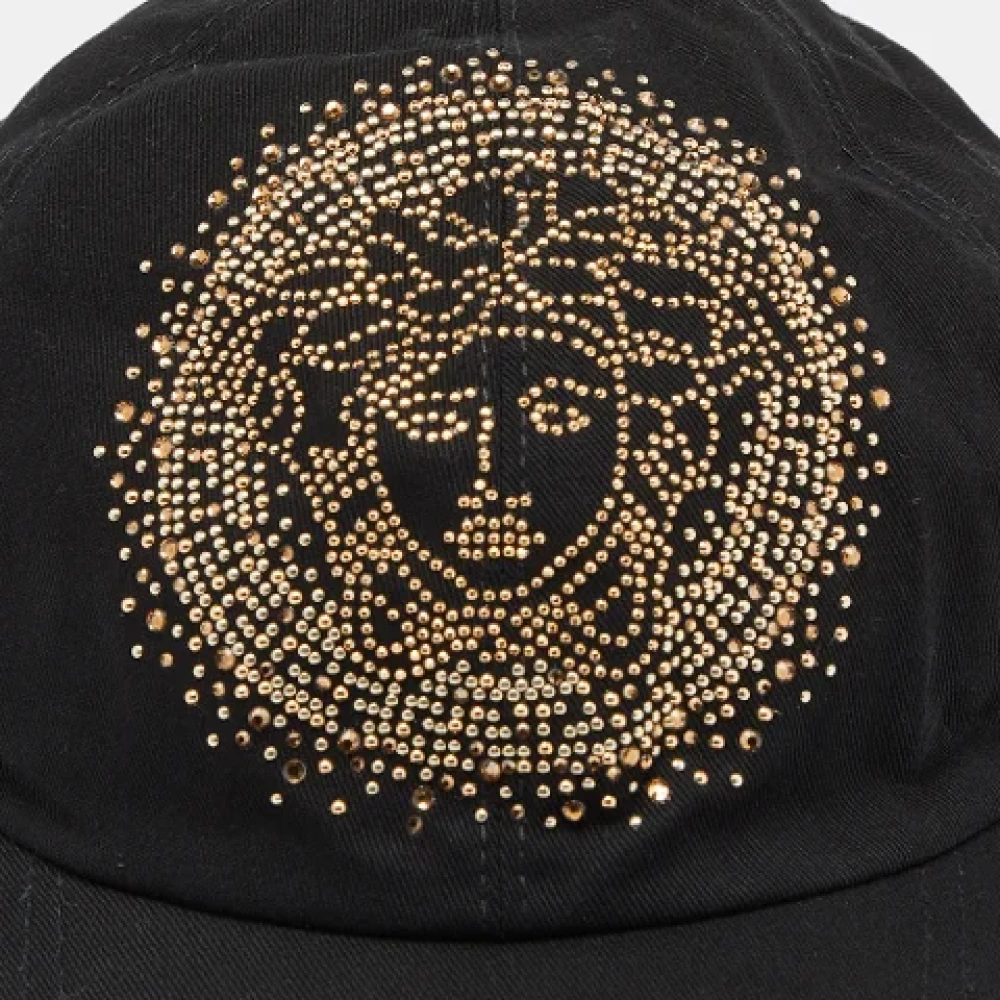 Versace Pre-owned Cotton hats Black Dames