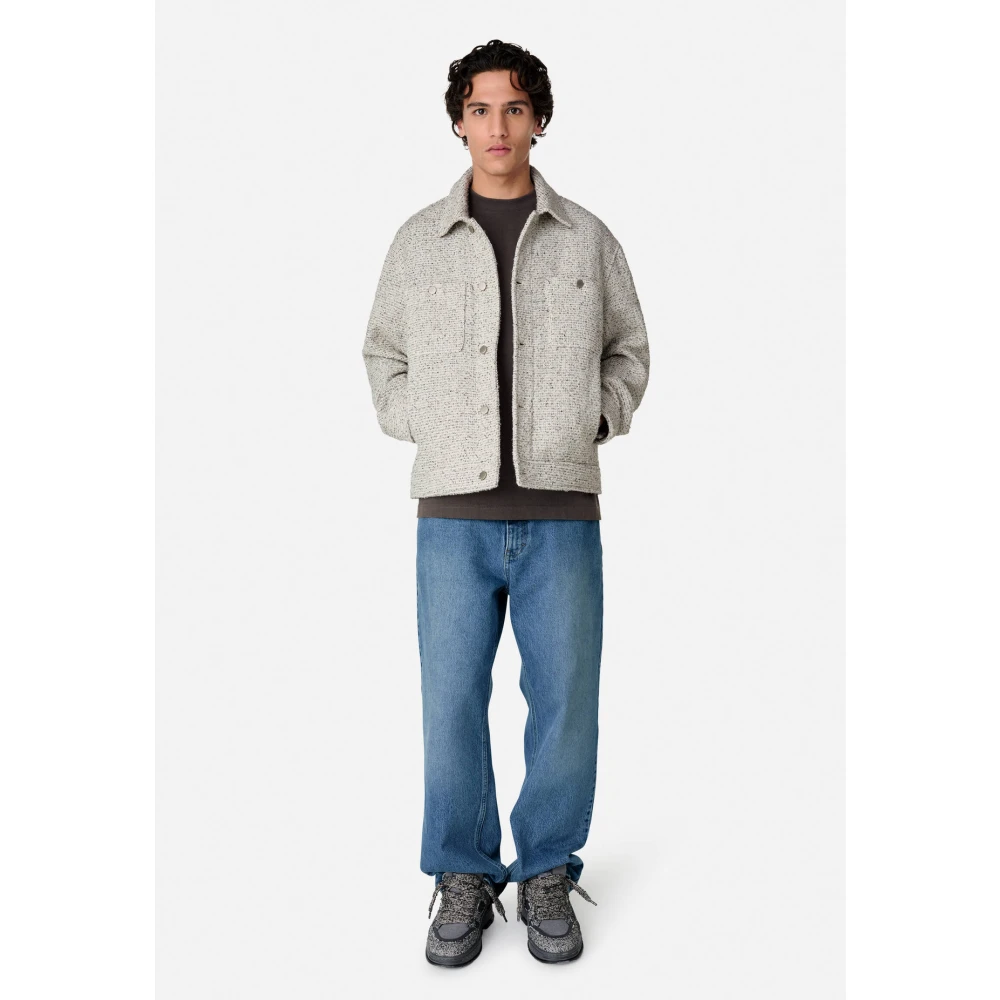 Axel Arigato Wyn Boucle Overshirt White Heren