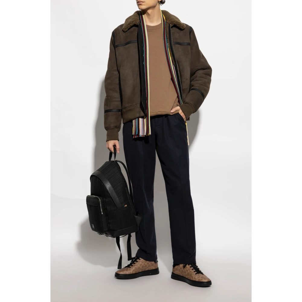 PS By Paul Smith Sweatshirt met logopatch Brown Heren