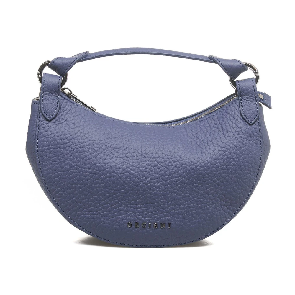Orciani Blauwe Mini Dumpling Handtas Blue Dames