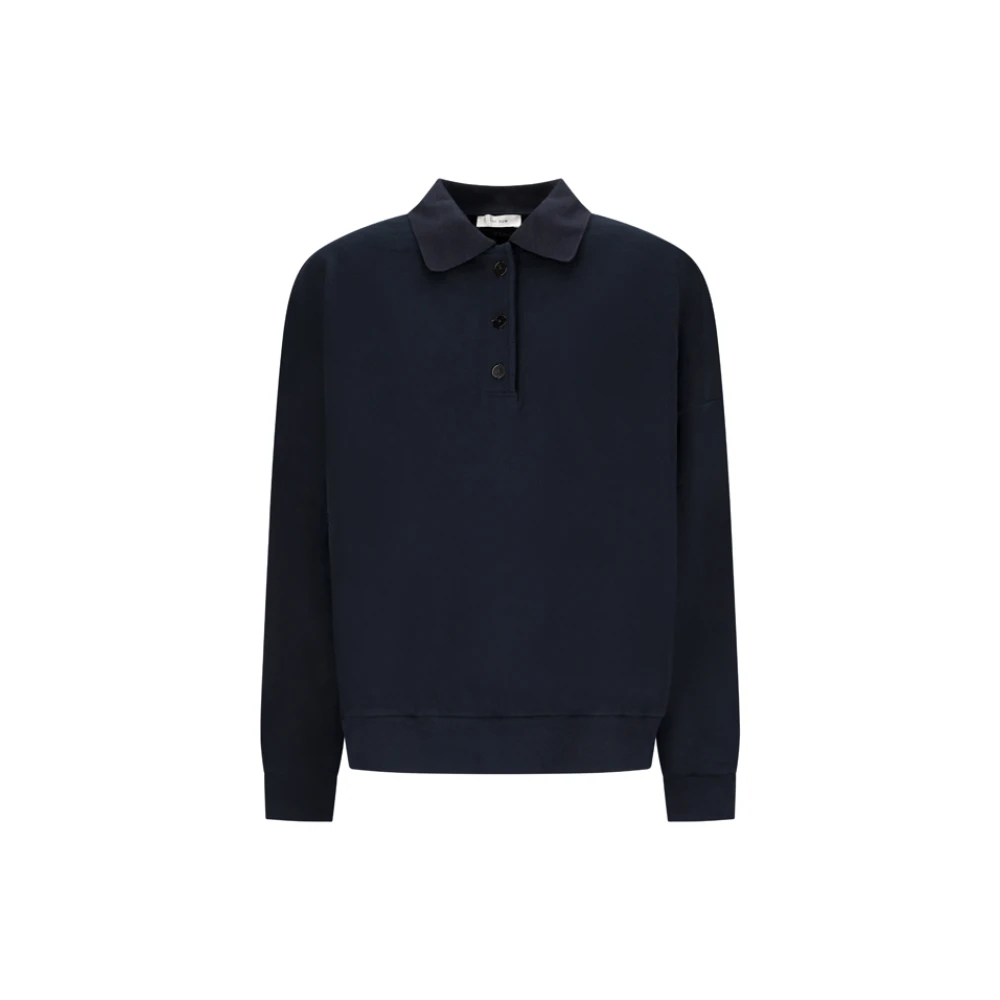 The Row Blue Cotton Top Corzas - Female - Polo Shirts - L - Tops