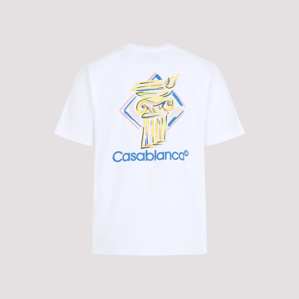 Casablanca Wit T-shirt Stijlvol Comfortabel Veelzijdig White Heren