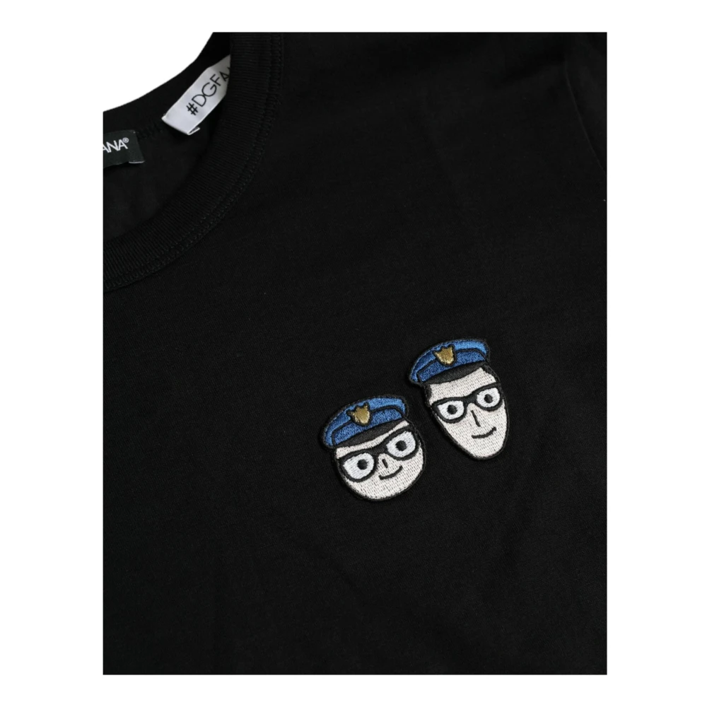 Dolce & Gabbana Katoenen Crew Neck T-shirt Black Heren