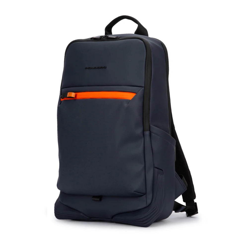 Piquadro Stijlvolle Laptop Rugzak met 2 Compartimenten Blue Unisex