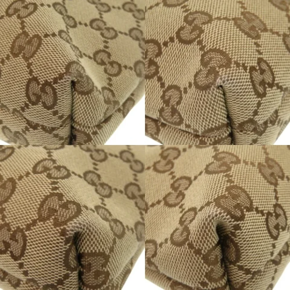 Gucci Vintage Pre-owned Canvas gucci-bags Beige Dames