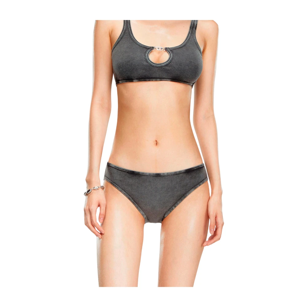 Diesel Stijlvolle Cut-Out Dames Slip Gray Dames