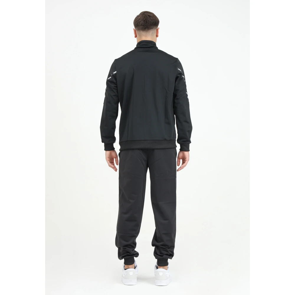Puma Sporty Poly Tape Tracksuit Black Heren