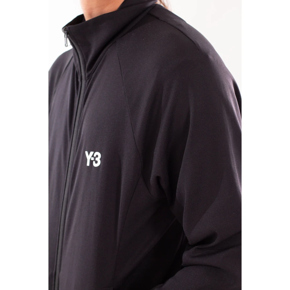 Y-3 Zwarte 3-Stripes Track Jacket Black Heren