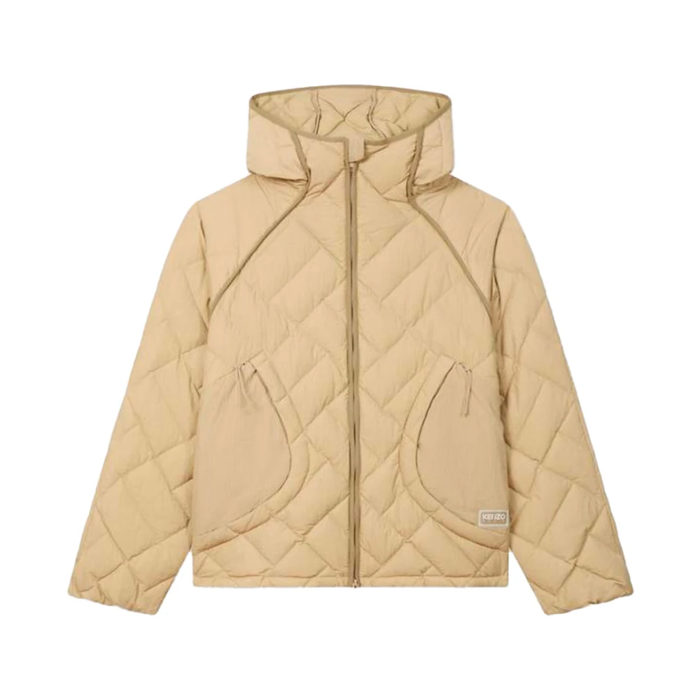 Kenzo Beige Lättviktig Vävd Jacka