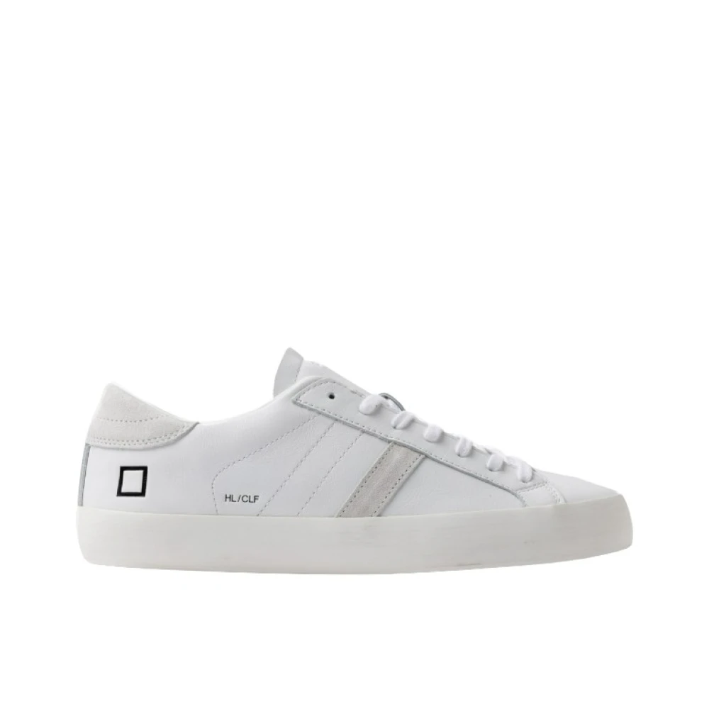D.a.t.e. Men's White Sneakers, 8 Uk, Hill Low Sneaker
